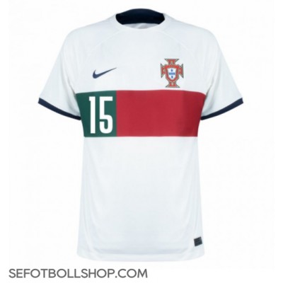 Billiga Portugal Rafael Leao #15 Borta fotbollskläder VM 2022 Kortärmad
